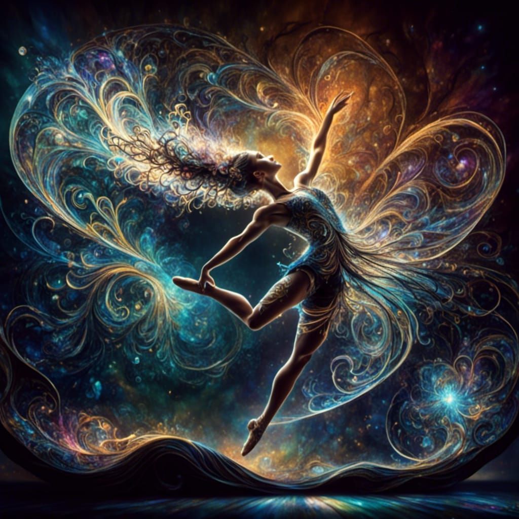 Gymnast's Vault with Surreal Mathematical Equations