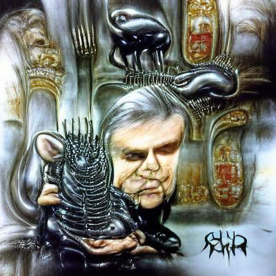 Biomechanical Rat King in Giger Style