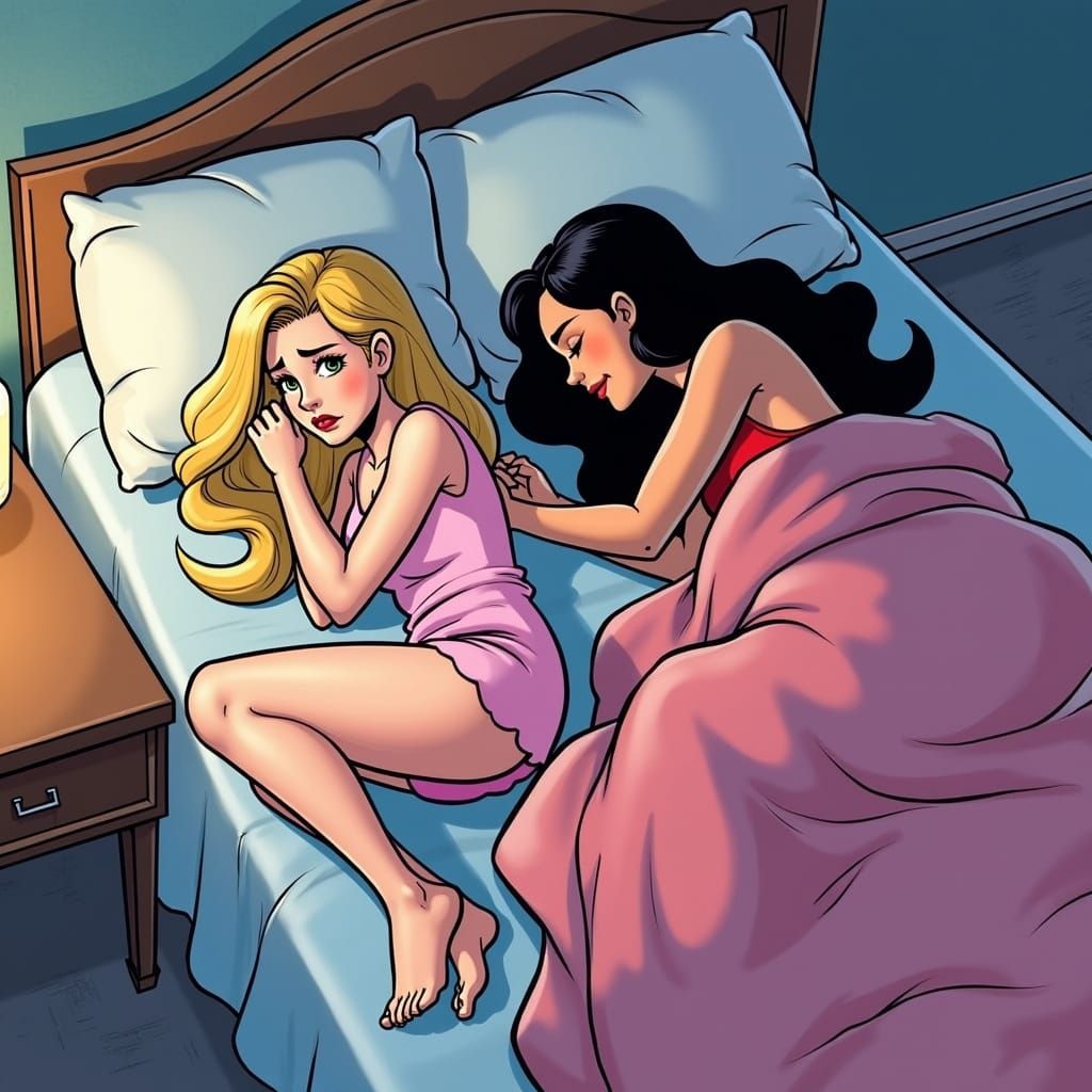 Adora Lays Awake, Cold and Frustrated, While Catra Sleeps Wa...