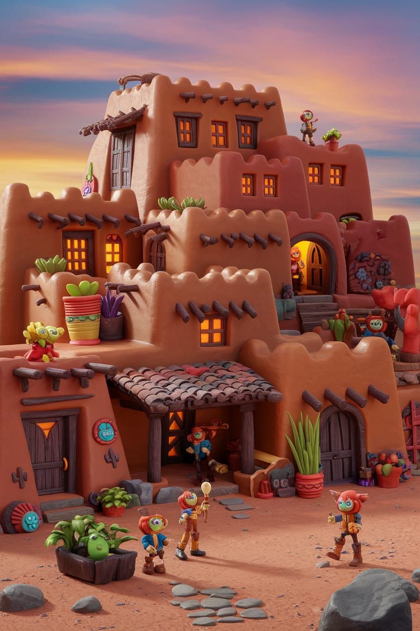 Menger Sponge Pueblo - Just Before the Howling Begins