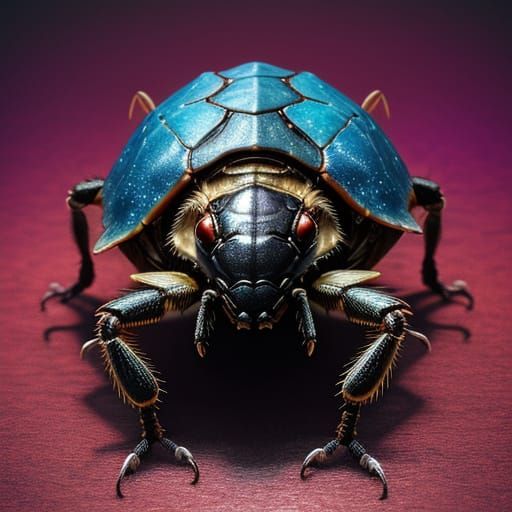 Hyperrealistic American Cockroach Concept Art