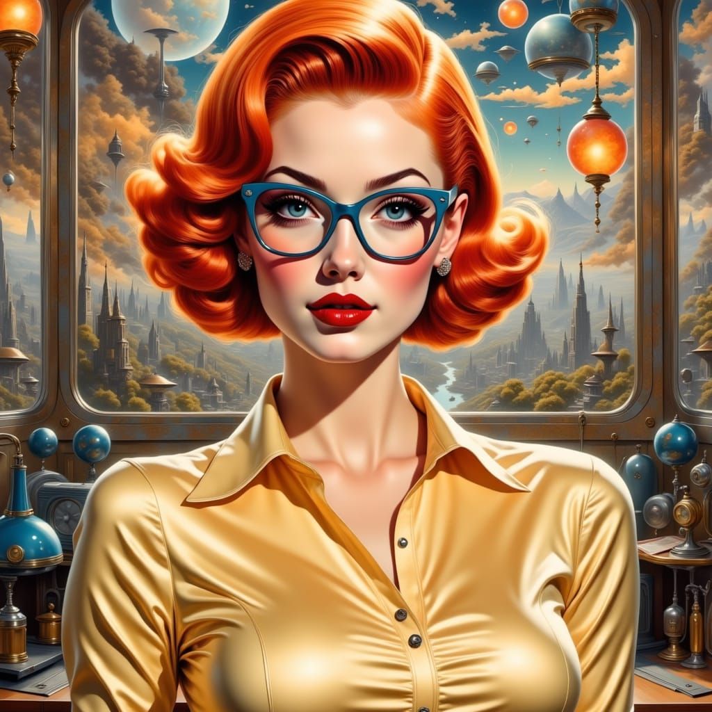 Vintage Chic Beauty in 1960s Style