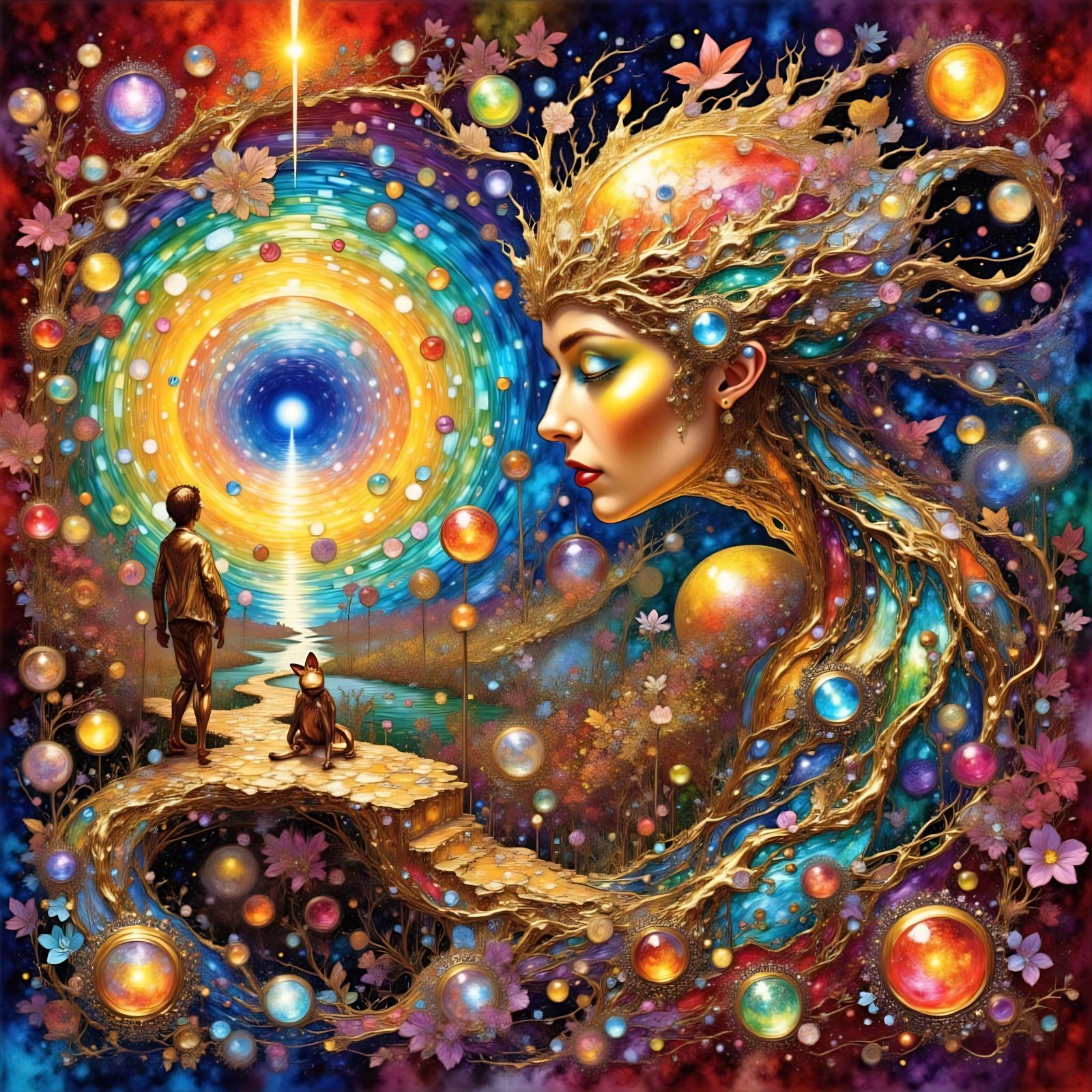 <lora:SOS GOOSE FACE ERIN:1.0>
<lora:S DREAM LIMEPINKPLUS:1.0>
●COMPLEX INTERPLAY OF COSMIC AND MECHANICAL ELEMENTS●