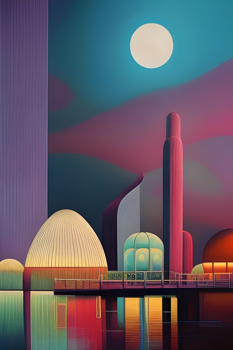 Ethereal Submarine City of Socialites in Steamnouveau Style