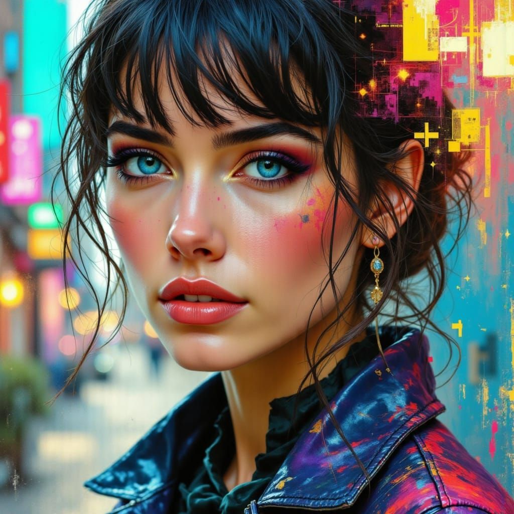 <lora:Abstract Reality:1.0> <lora:GoldenHour:1.0> 
<lora:Ear...