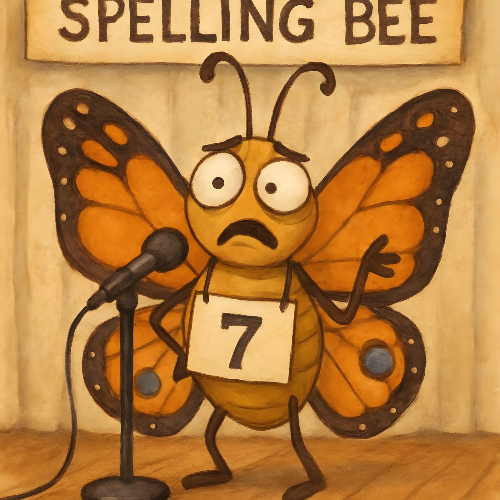 Confused Butterfly's Spelling Bee Challenge