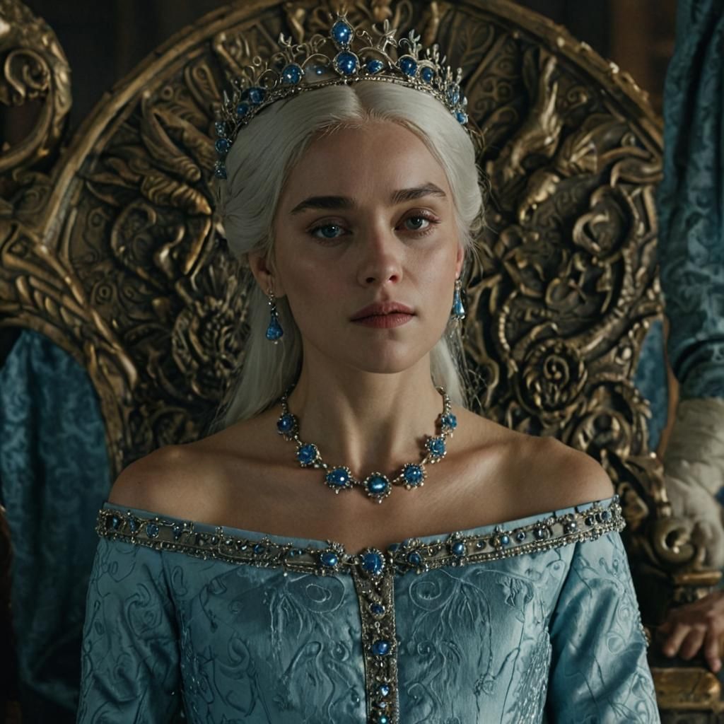 Queen Helaena Targaryen in Royal Throne Room