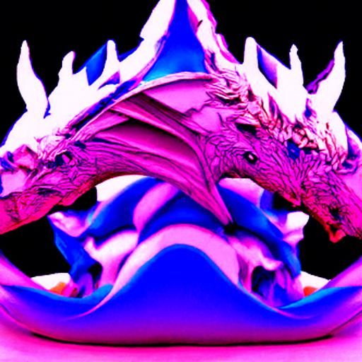 Rainbow Dragon Lord in Trending Artstation Style