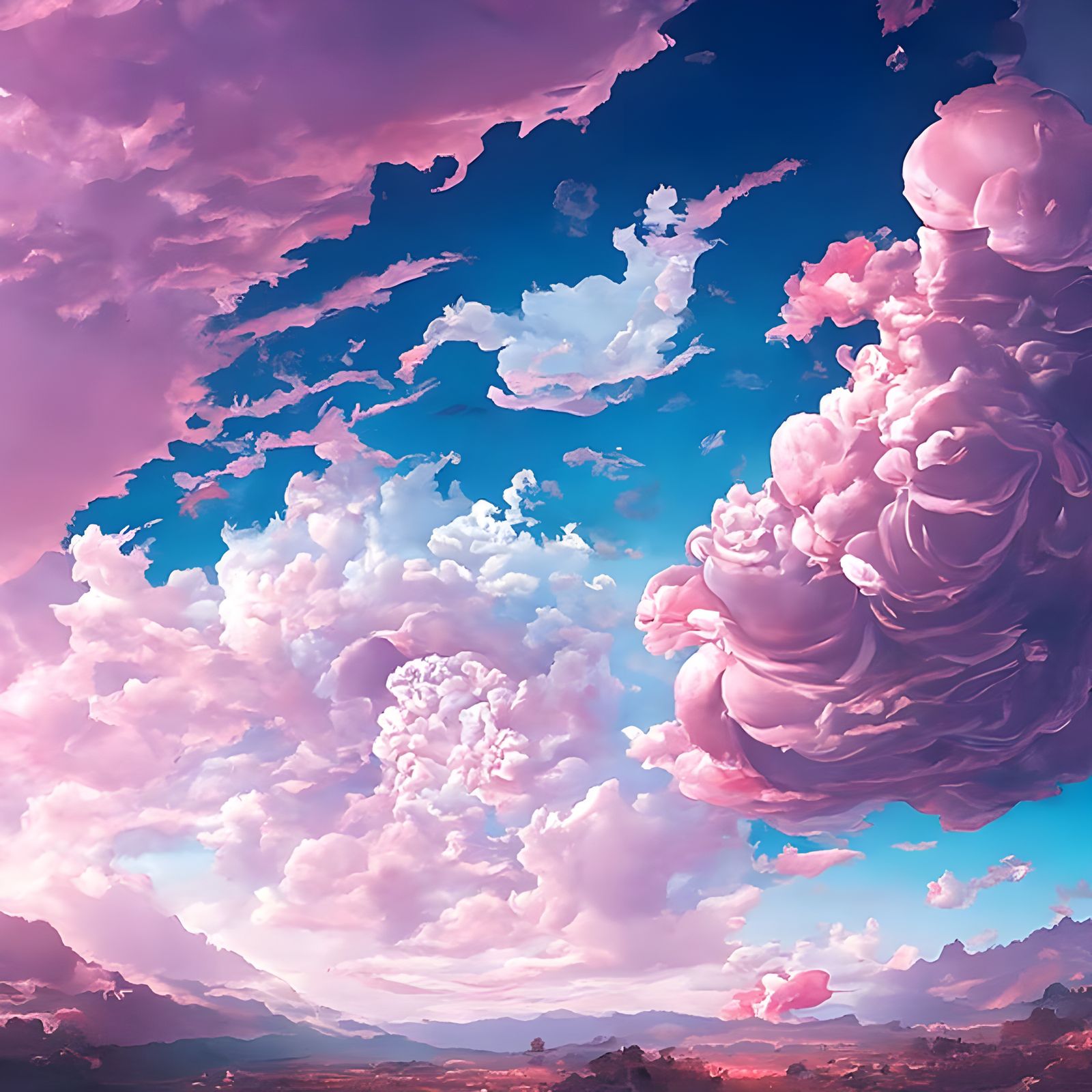 Japanese Cloudscape Photoillustration in 8K Resolution