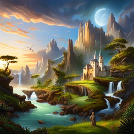 Enchanted Land of Mythical Beasts