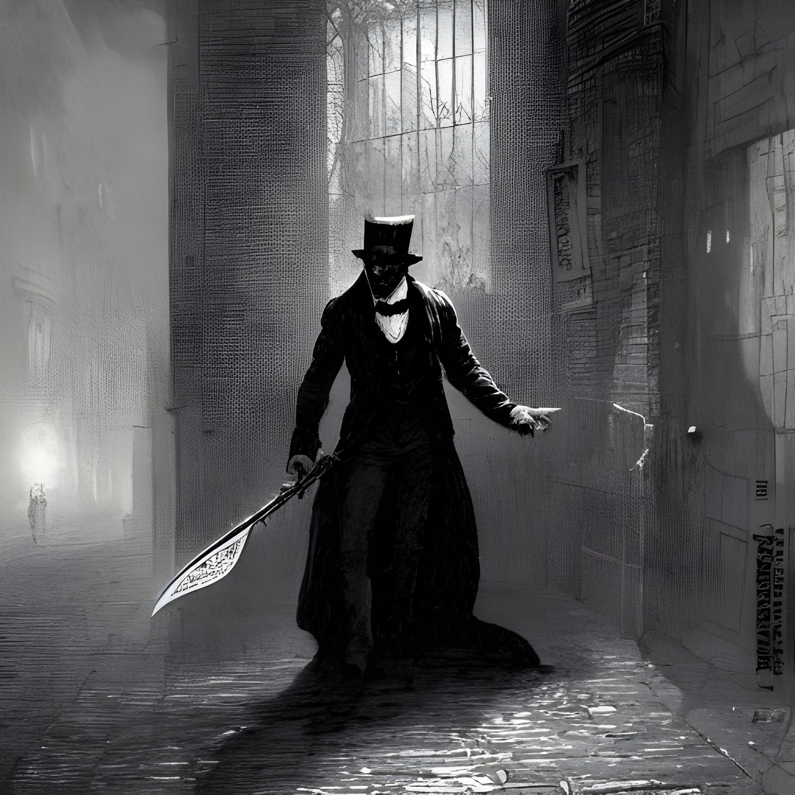 Horror Jack the Ripper in Doré Style