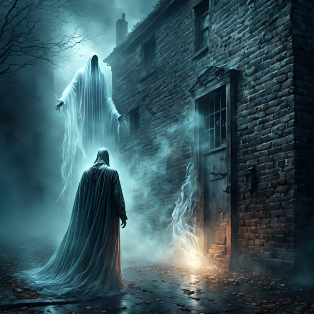 Man Cornered by Ghost in Basement Horror