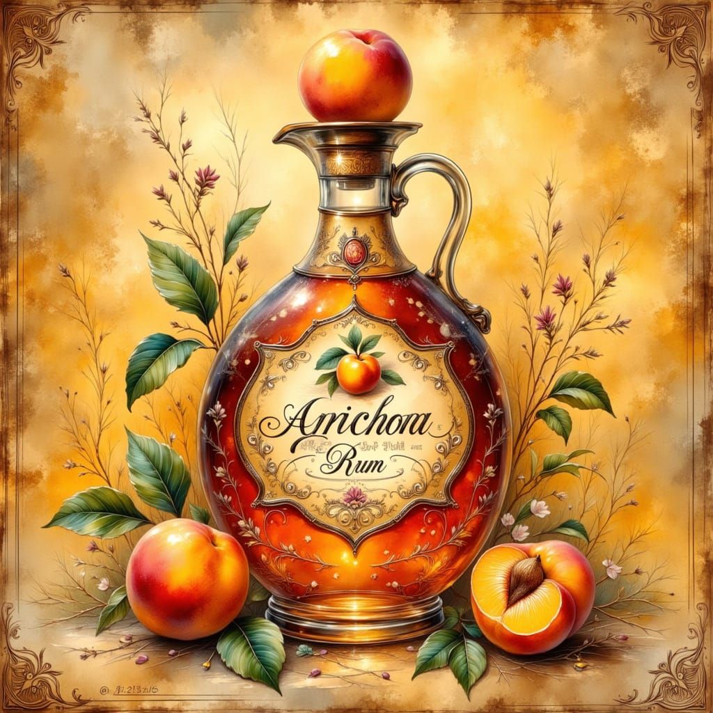 Carafe Apricot Rum <lora:Ink Poet:1.0> <lora:Akimora:1.0> <lora:Whispered Inky Paint:1.0> <lora:Soft Winter:1.0>