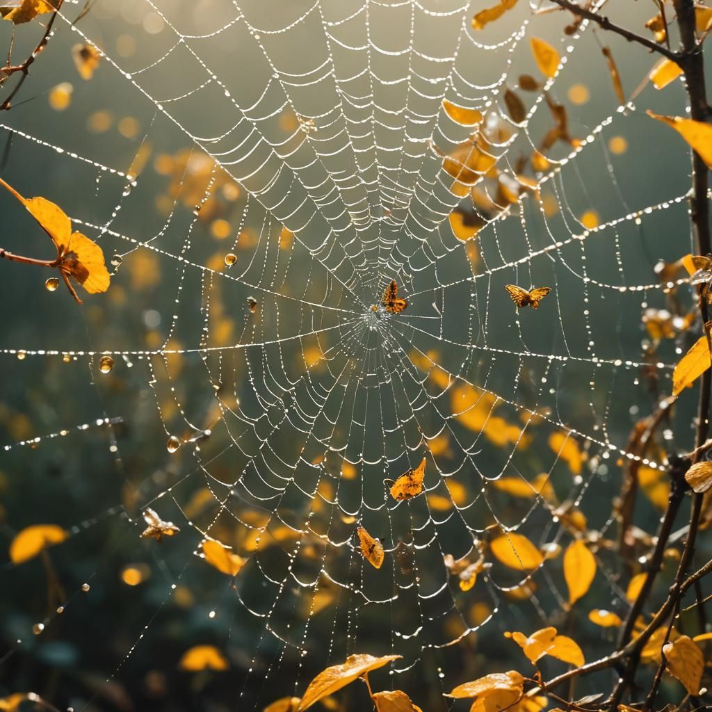 Autumn Web: Leaves Transform to Butterflies in Film Still