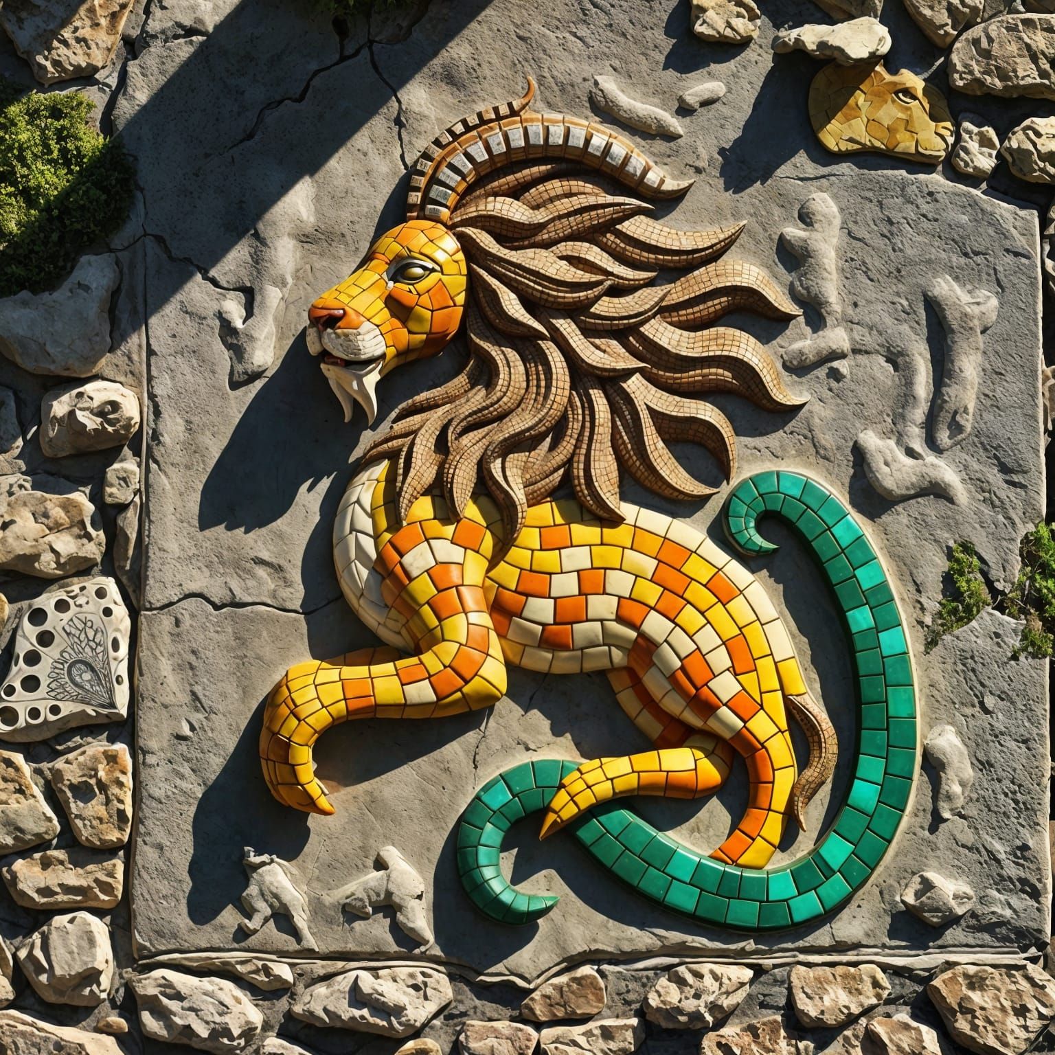 Chimera Mosaic discovered in an unusual location