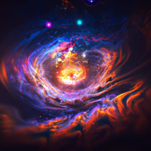 Enchanting Magical Vortex with Glowing Light