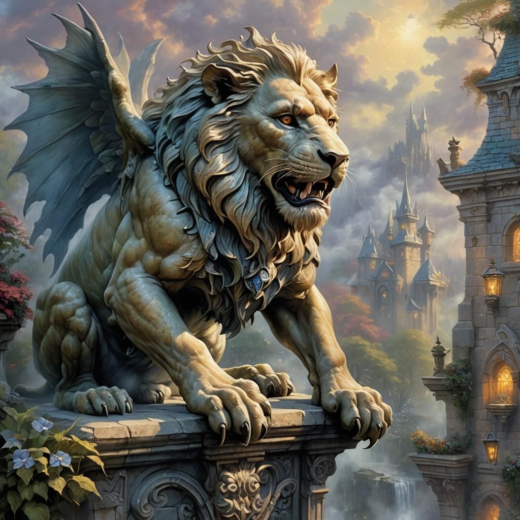 Lion Gargoyle