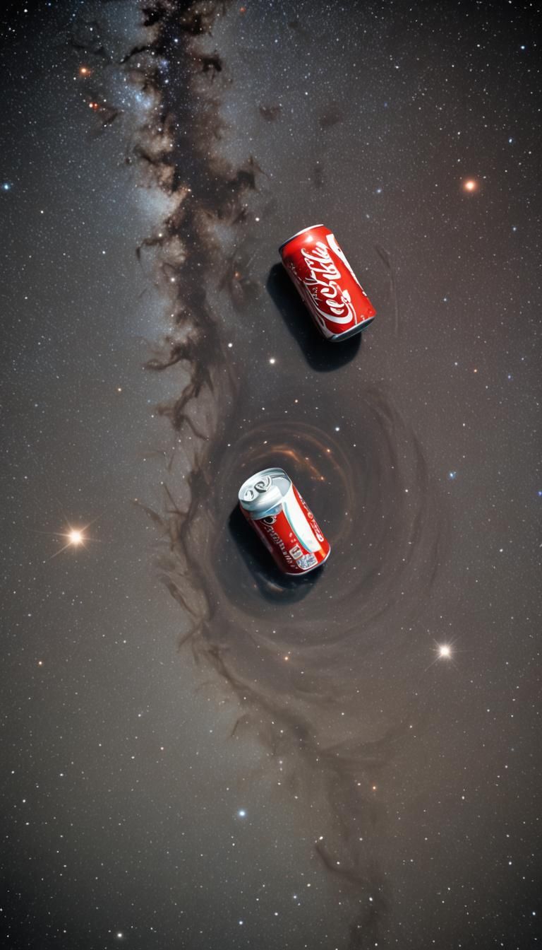 Cola Can Drifting in Deep Space