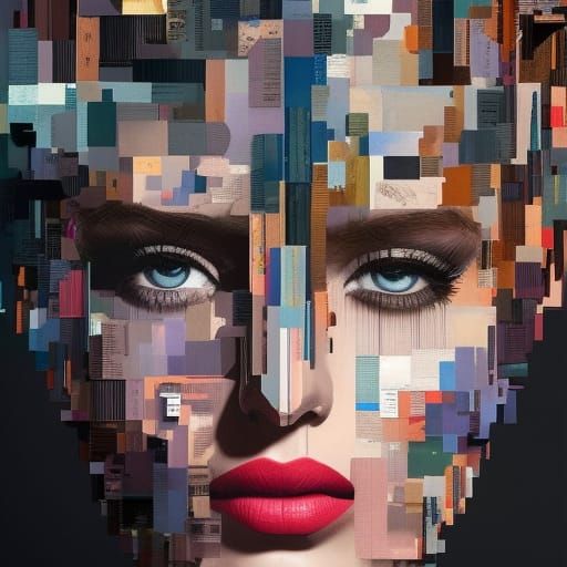 Semi-abstract portrait