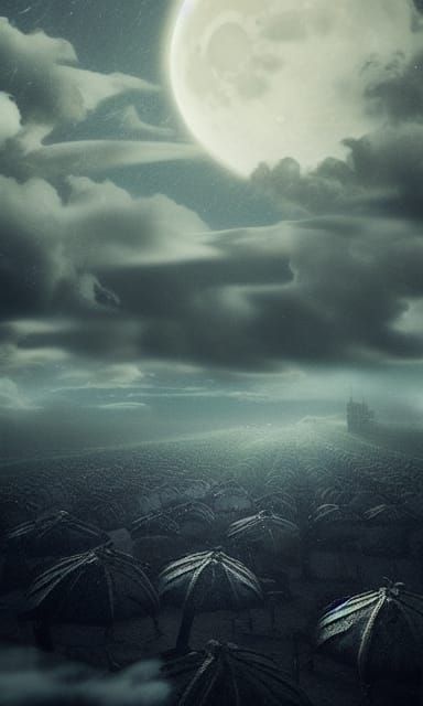 twilight above the human fields