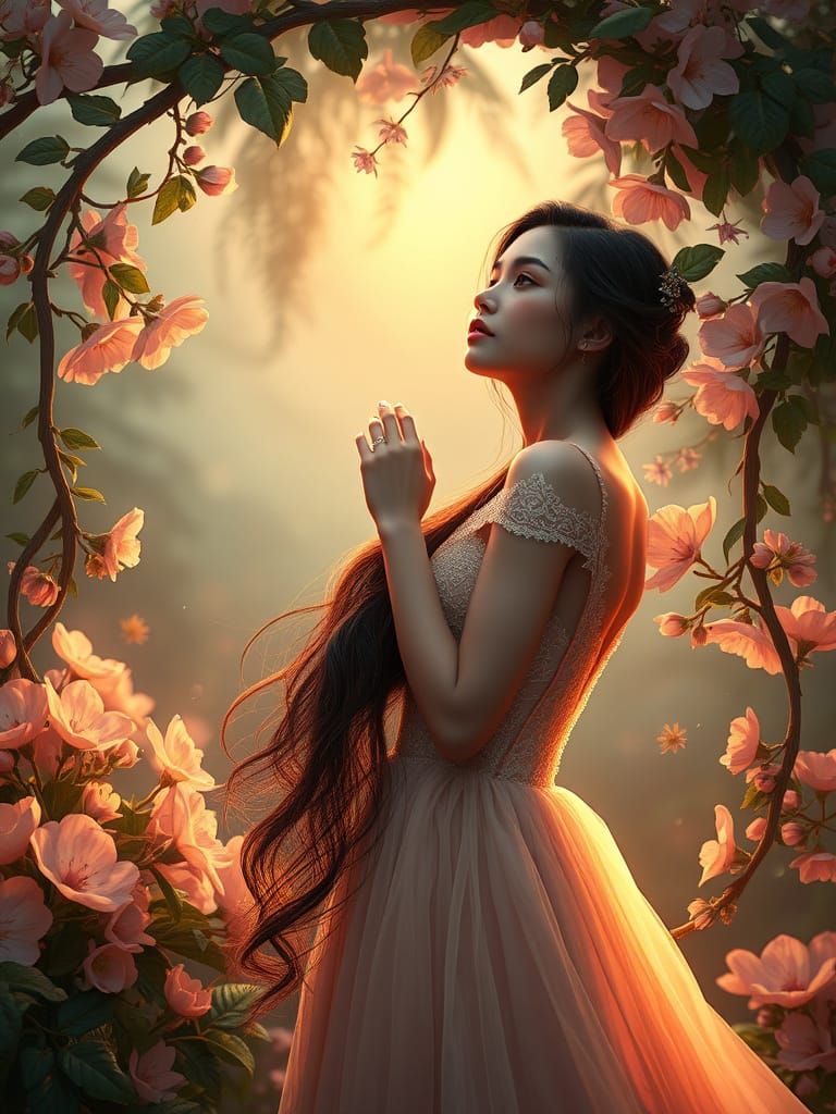 Ethereal Enchantress in Twilight Bloom