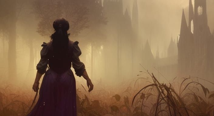 Hyperdetailed Hag in Dark Fantasy Style