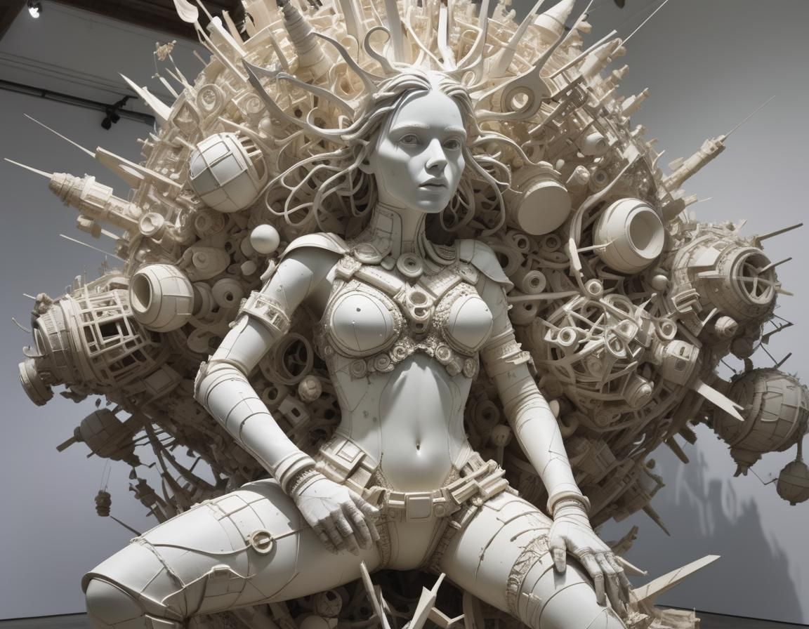 Performance Sculptor Integrates Herself in Her Work