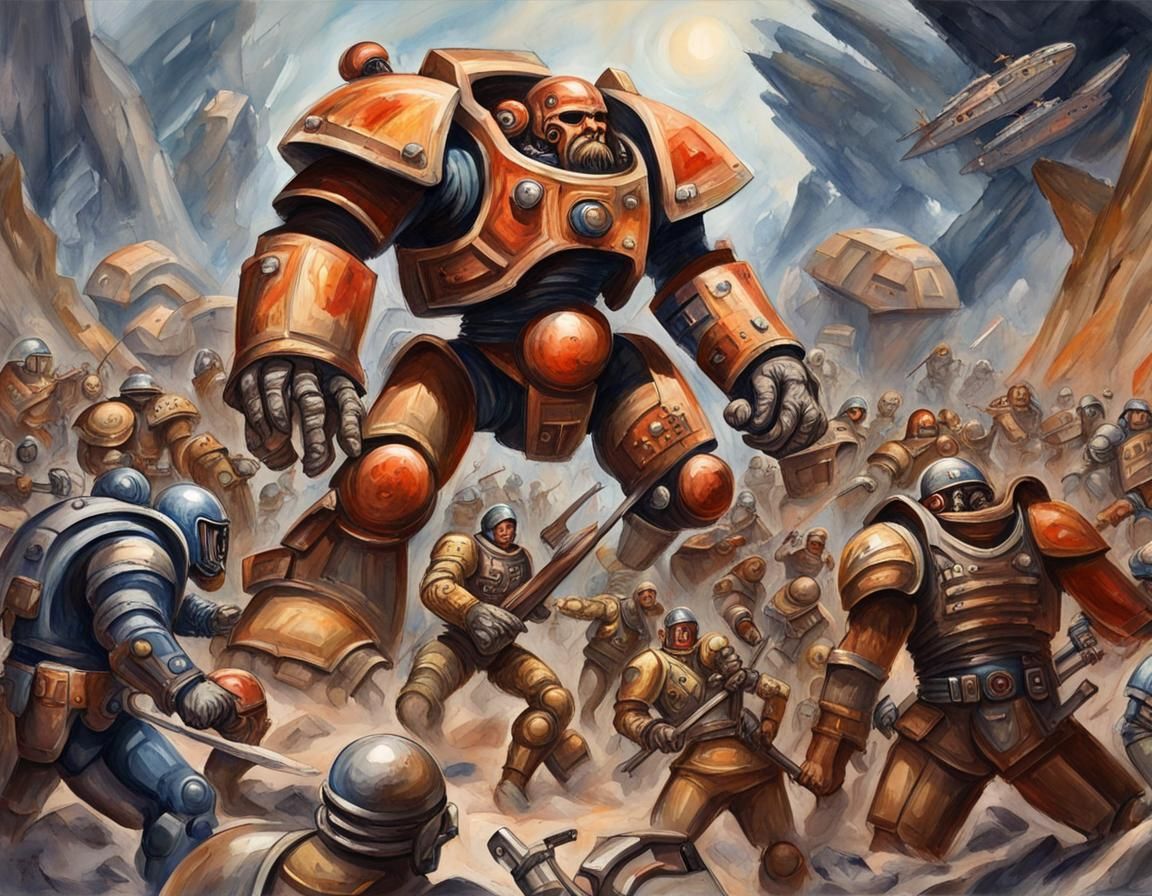 Epic Battle: Stone Age Humans vs Sci-Fi Marines