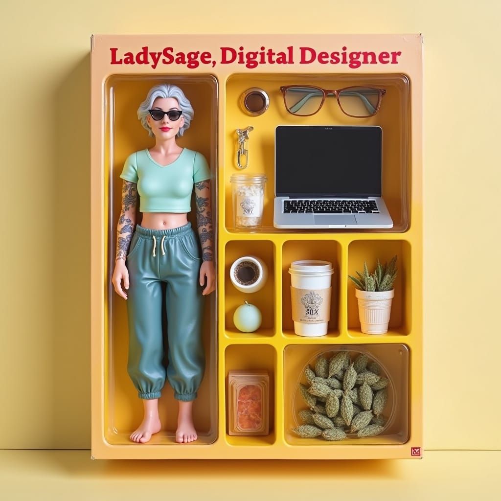 Action Figure of LadySage, Digital Designer