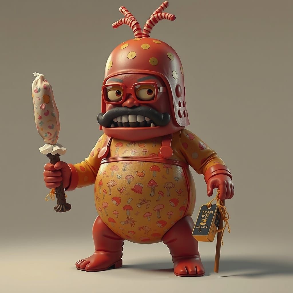 Vintage Village Fete with Mushroom Prints in Golden Hour