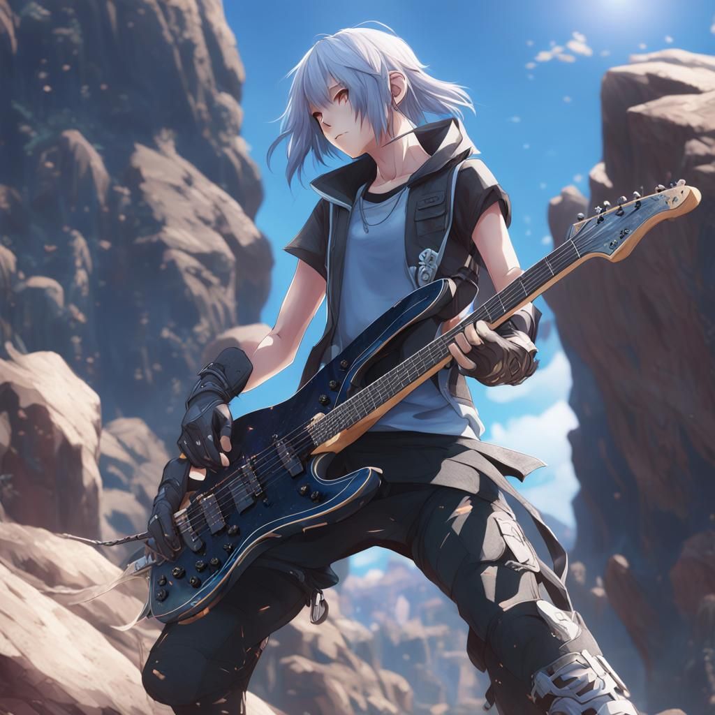 Detailed 3D Anime Rock Formation