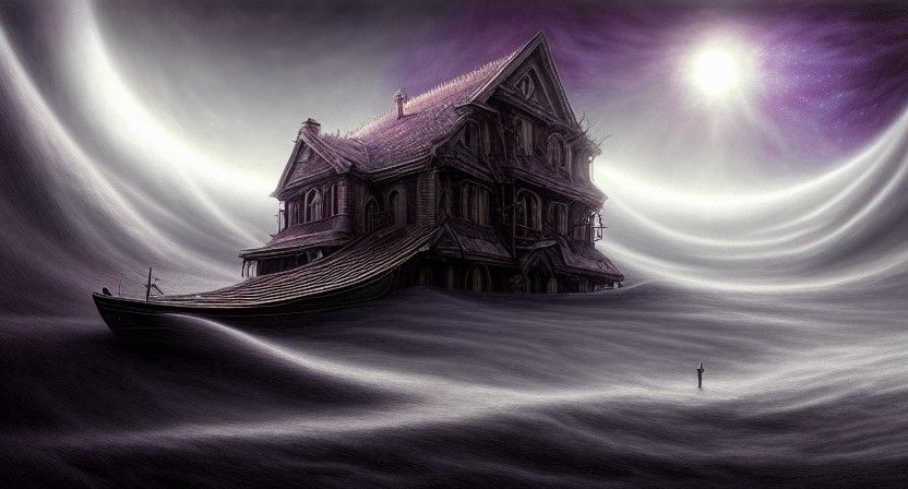 Eldritch Star Cutter in Hyperrealistic Horror Painting