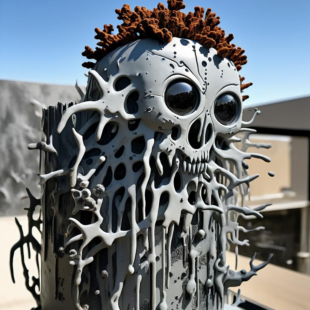 Humanoid Cake Formation with Copper Wirework