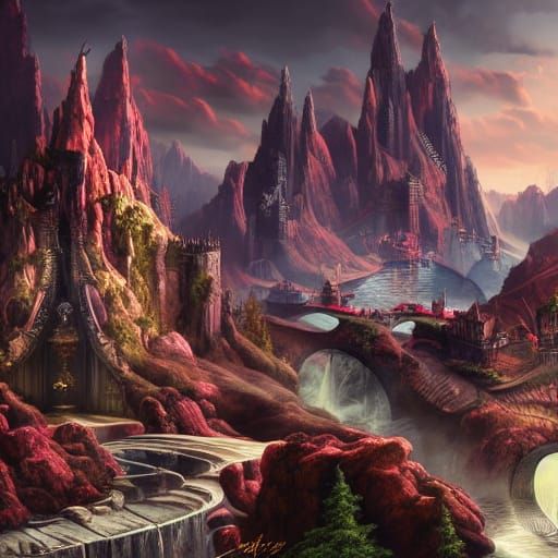 Fantastical Rock and Roll Kingdom in Deep Color