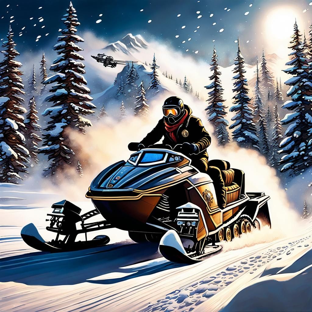 The Steampunk Snowmobile #3