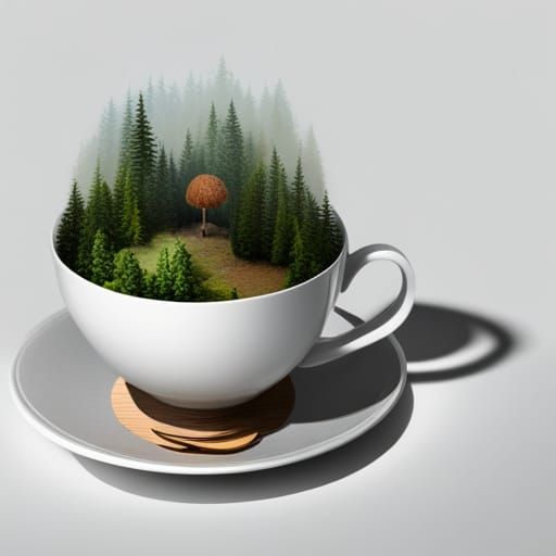 Forest Inside a Teacup: A Miniature World
