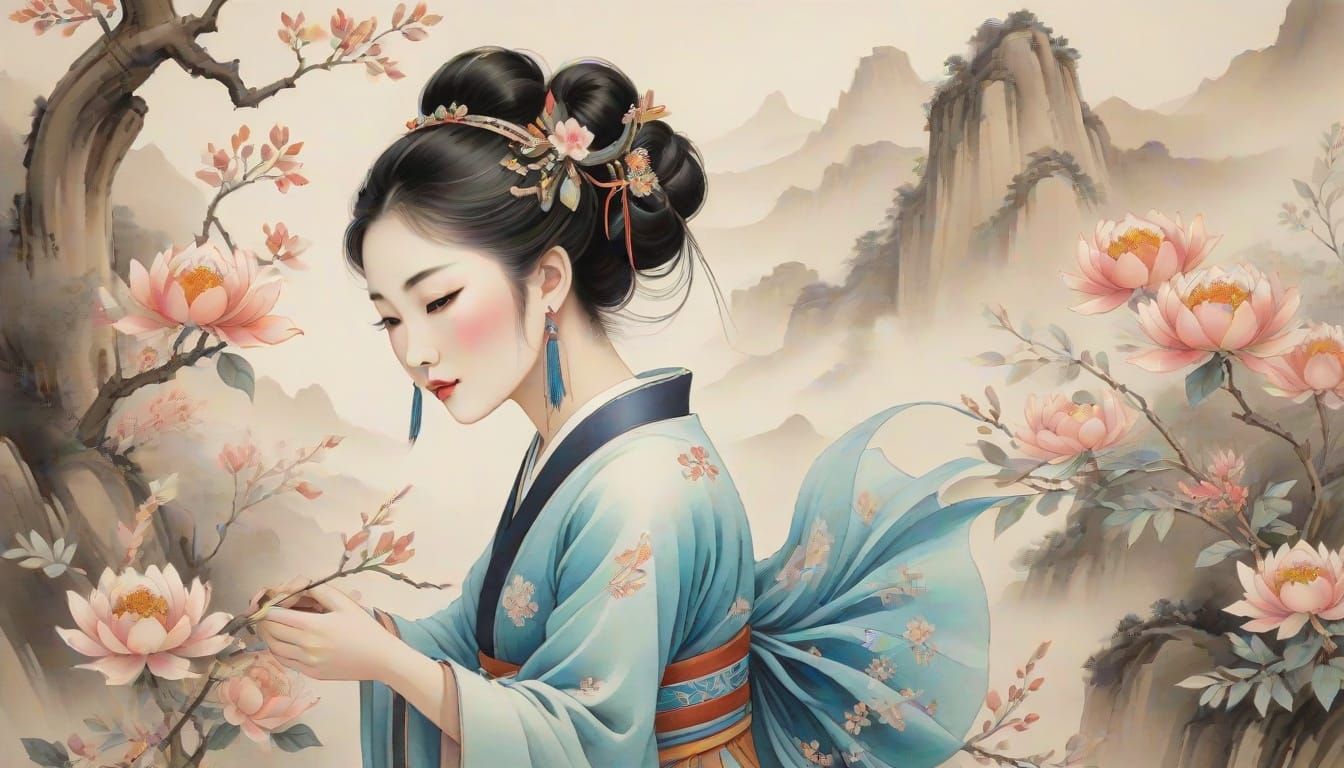 FLOWERS ON THE MOUNTAN