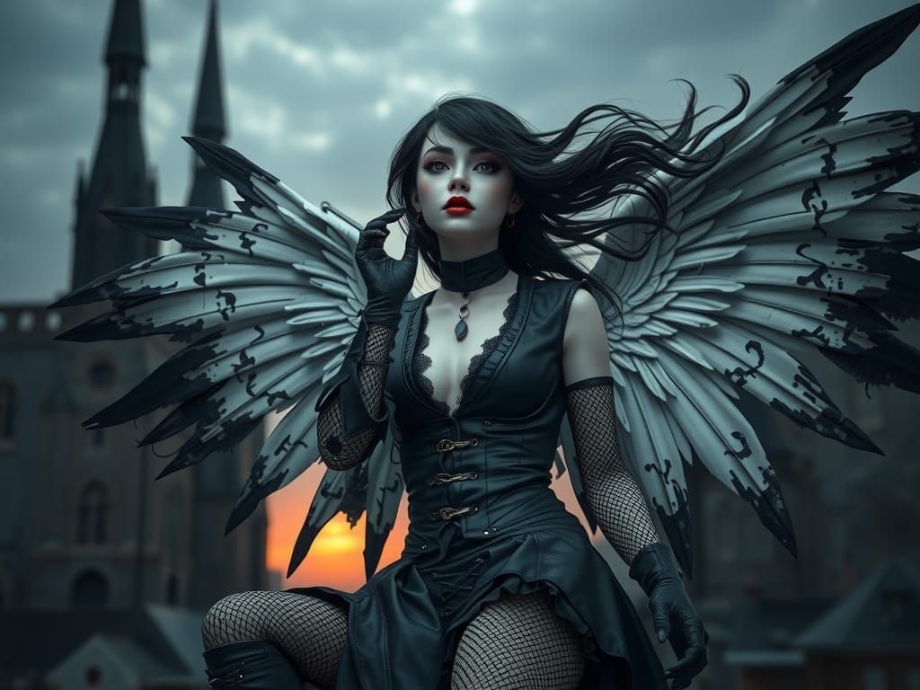 Gothic Fallen Angel
