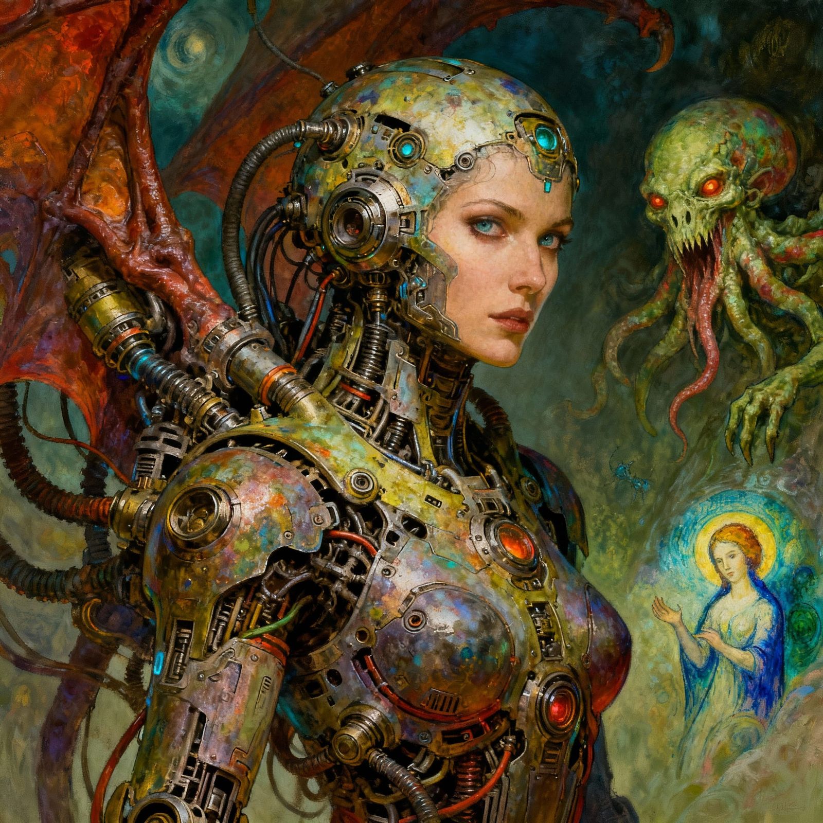 Epic Sci-Fi Mechanical Masterpiece in Detailed Illustration ...