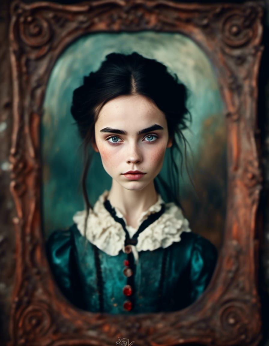 Fairytale Portrait in Modigliani Style