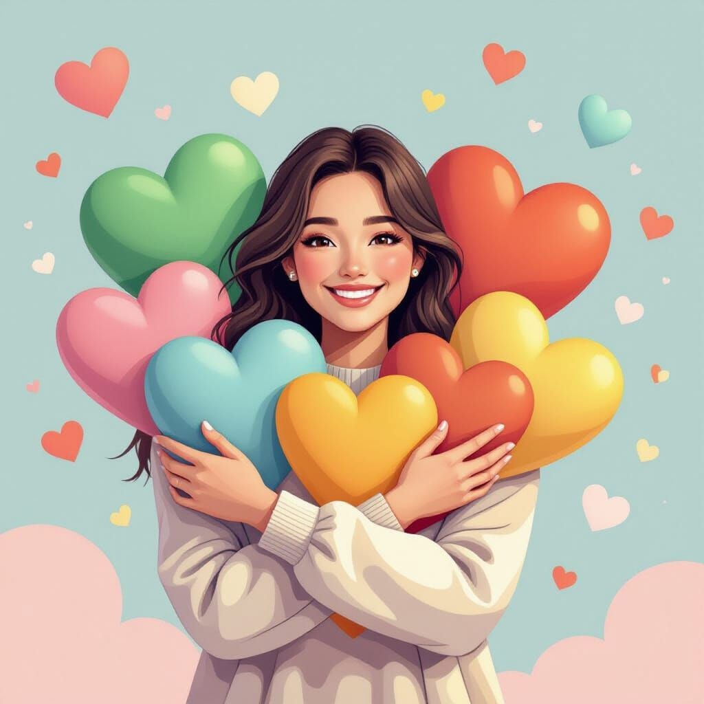 Heartfelt Embrace: Disability Flags in Soft Colors