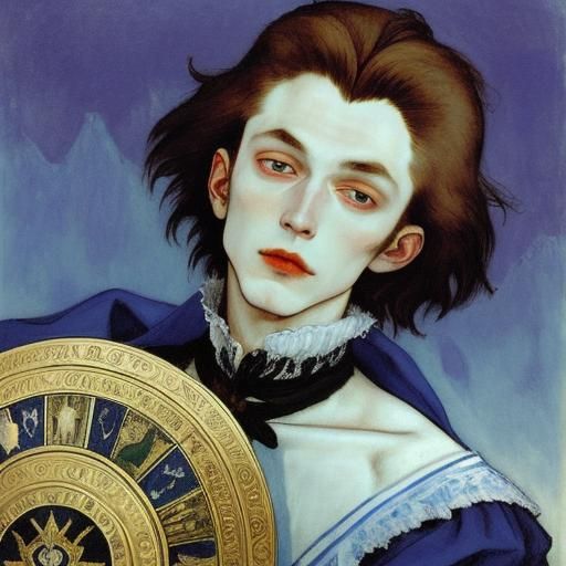 Vampires Lighting Hearts on the Blue Sea