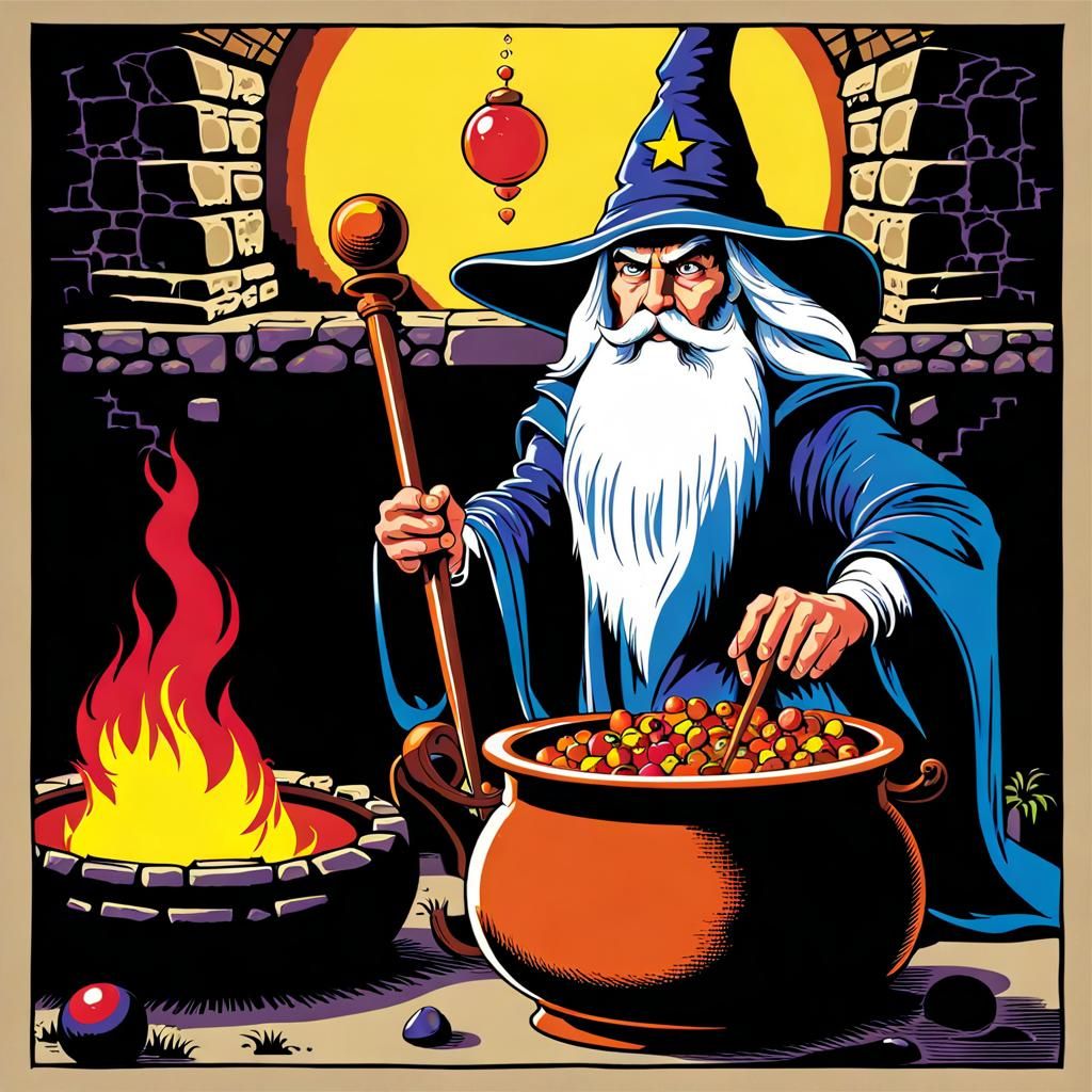 The Wizard and Cat from Wizball Game