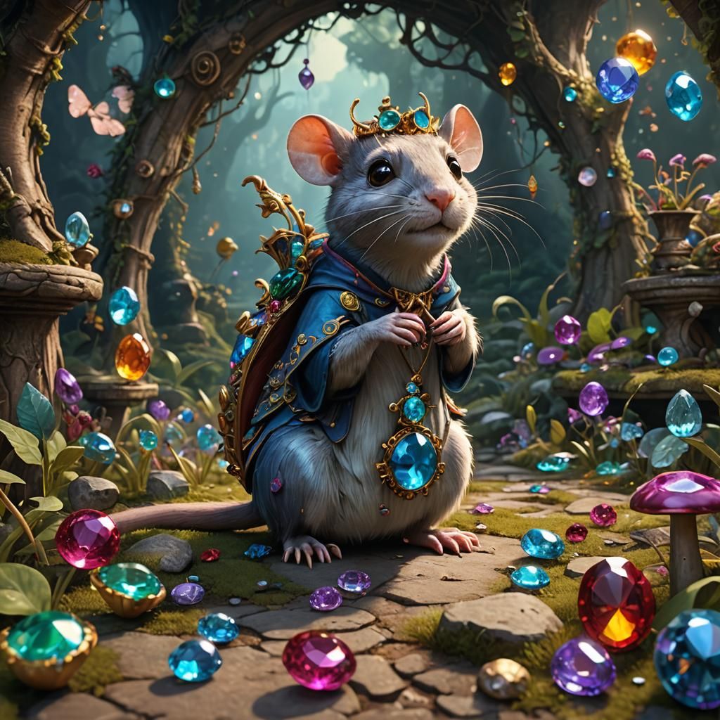 Enchanted Rat Finds Gem in Wonderland