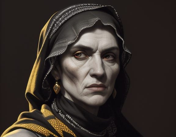 Hyperrealistic Scarves Dripping Blood in Chiaroscuro