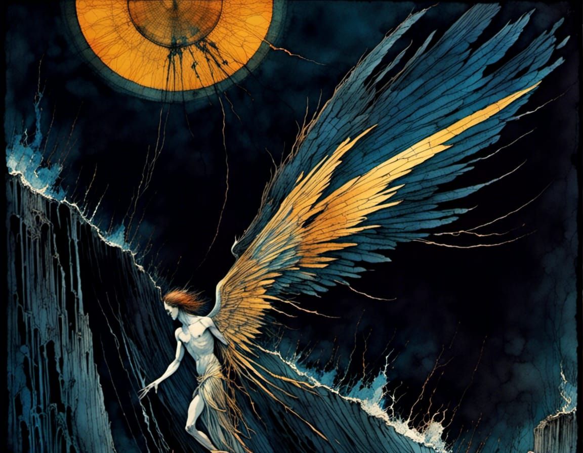 Icarus's Fall: A Mythical Tragedy Unfolds