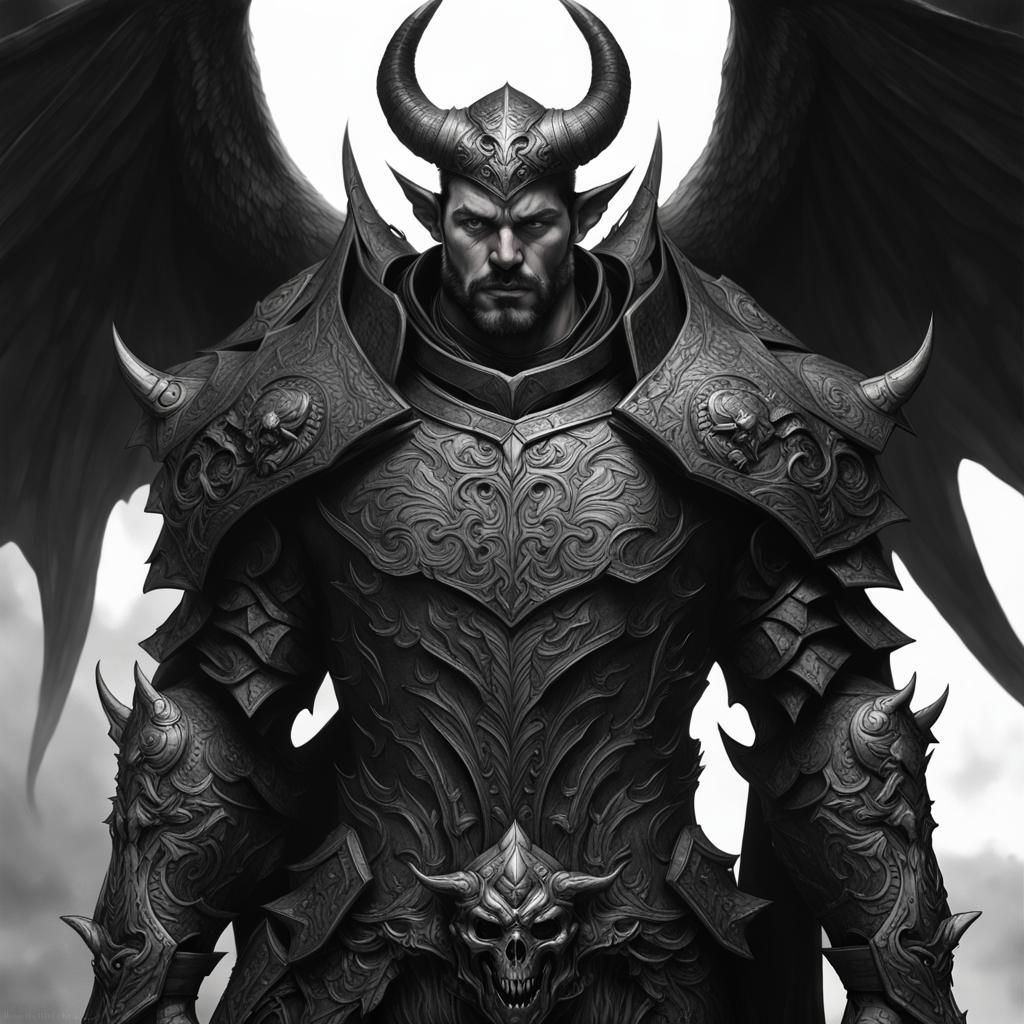 Archdemon Portrait in Dark Fantasy Style