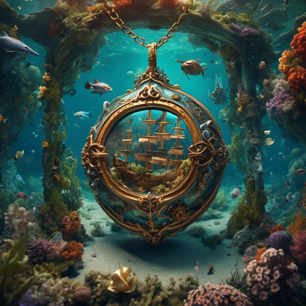 Magical Locket Reveals Miniature Fantasy World