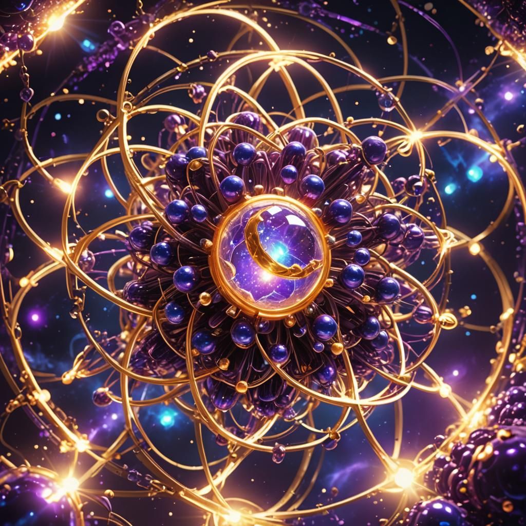 Divine Atomic Structure in Fantasy Concept Art