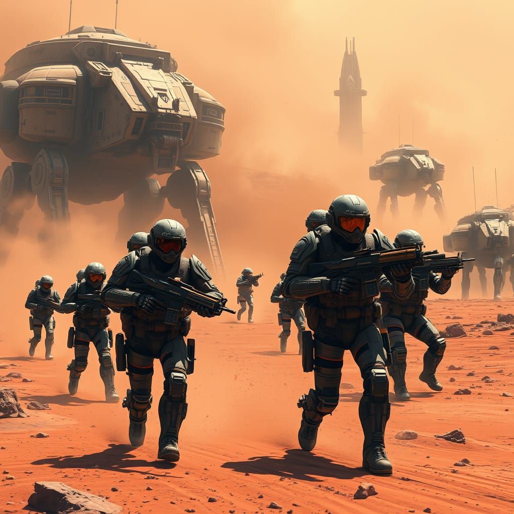 XCOM Mars Invasion: Alien War Machine on the Brink of Defeat